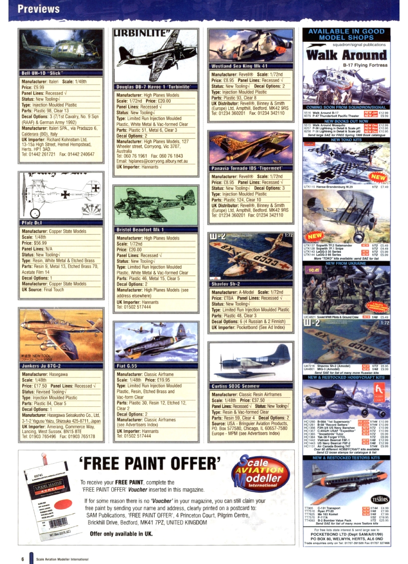 Scale Aviation Modeller International 1999-01